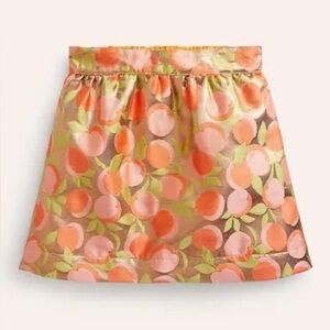 NWT‎ Mini Boden Peach Metallic Party Skirt Size 11-12Y